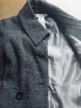 Gerard Darel Women's Black Tweed Jacket Size 36 French Designer